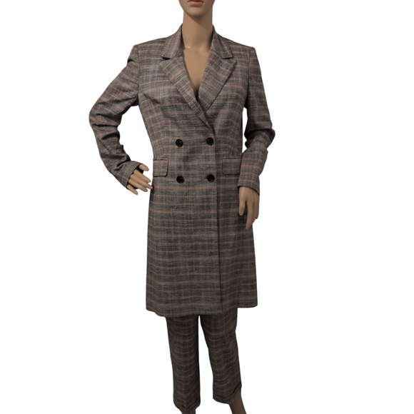 Women's Plaid Blazer Coat